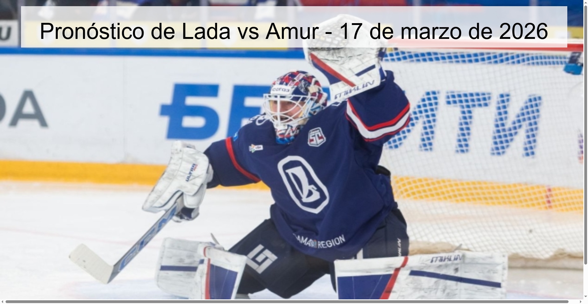 Pronóstico de Lada vs Amur – 17 de marzo de 2026