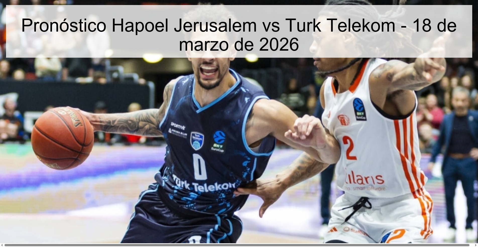 Pronóstico Hapoel Jerusalem vs Turk Telekom – 18 de marzo de 2026