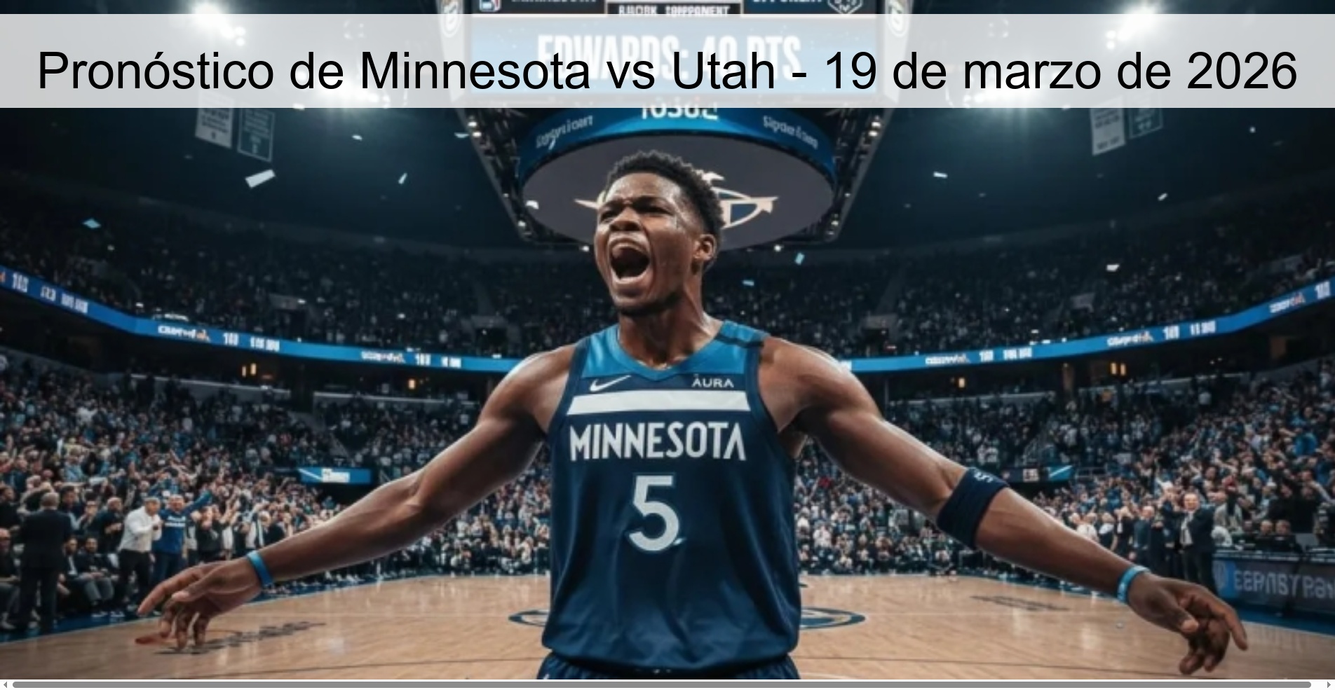 Pronóstico de Minnesota vs Utah – 19 de marzo de 2026