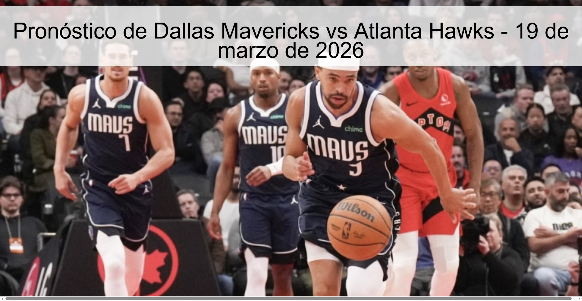 Pronóstico de Dallas Mavericks vs Atlanta Hawks – 19 de marzo de 2026