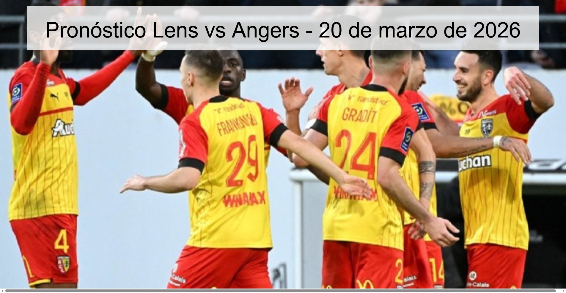Pronóstico Lens vs Angers – 20 de marzo de 2026
