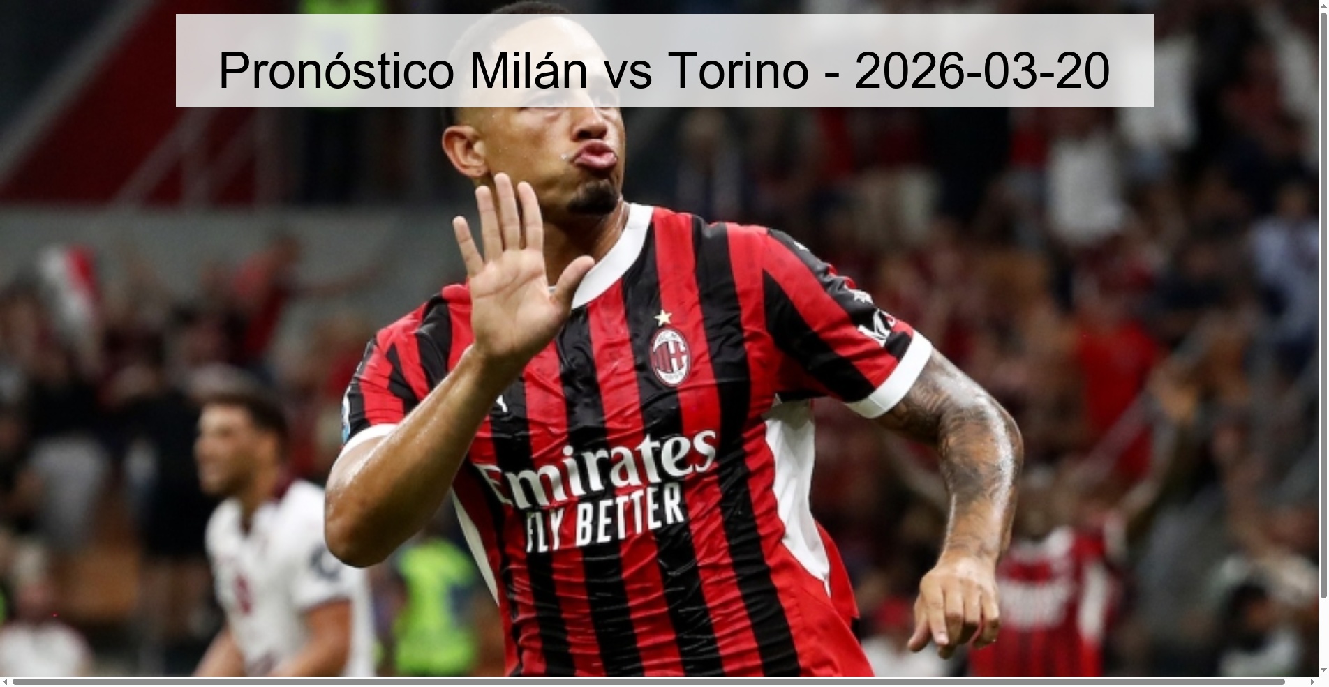 Pronóstico Milán vs Torino – 2026-03-20
