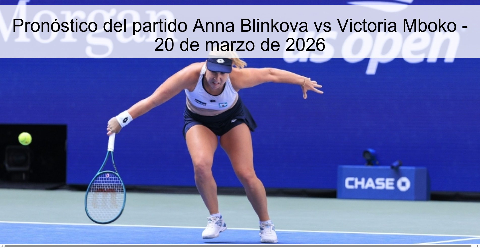 Pronóstico del partido Anna Blinkova vs Victoria Mboko – 20 de marzo de 2026