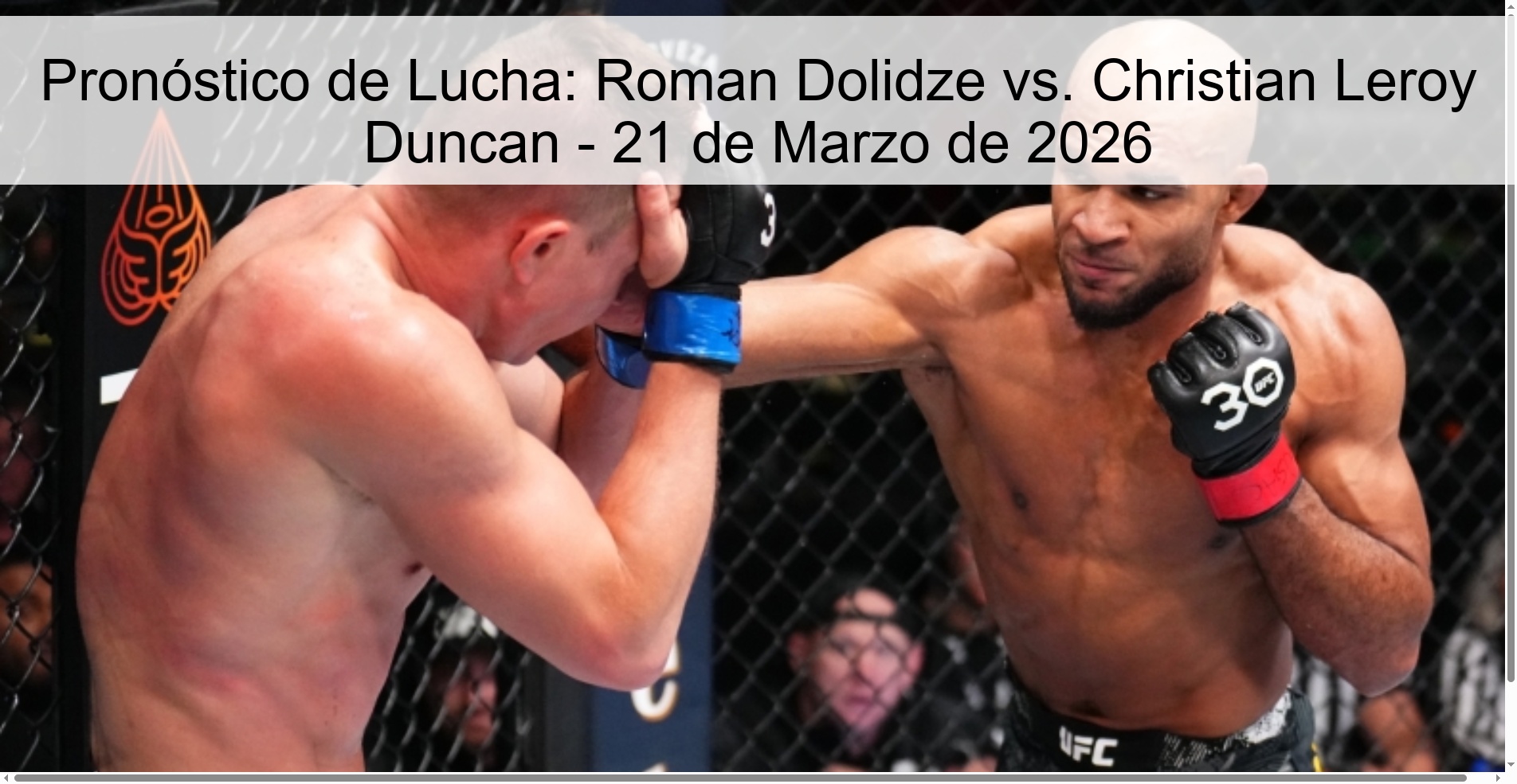 Pronóstico de Lucha: Roman Dolidze vs. Christian Leroy Duncan – 21 de Marzo de 2026