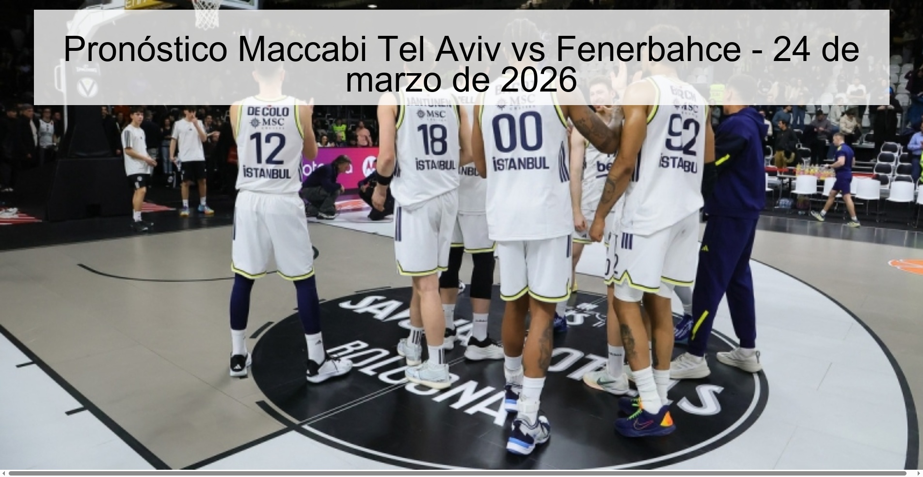 Pronóstico Maccabi Tel Aviv vs Fenerbahce – 24 de marzo de 2026