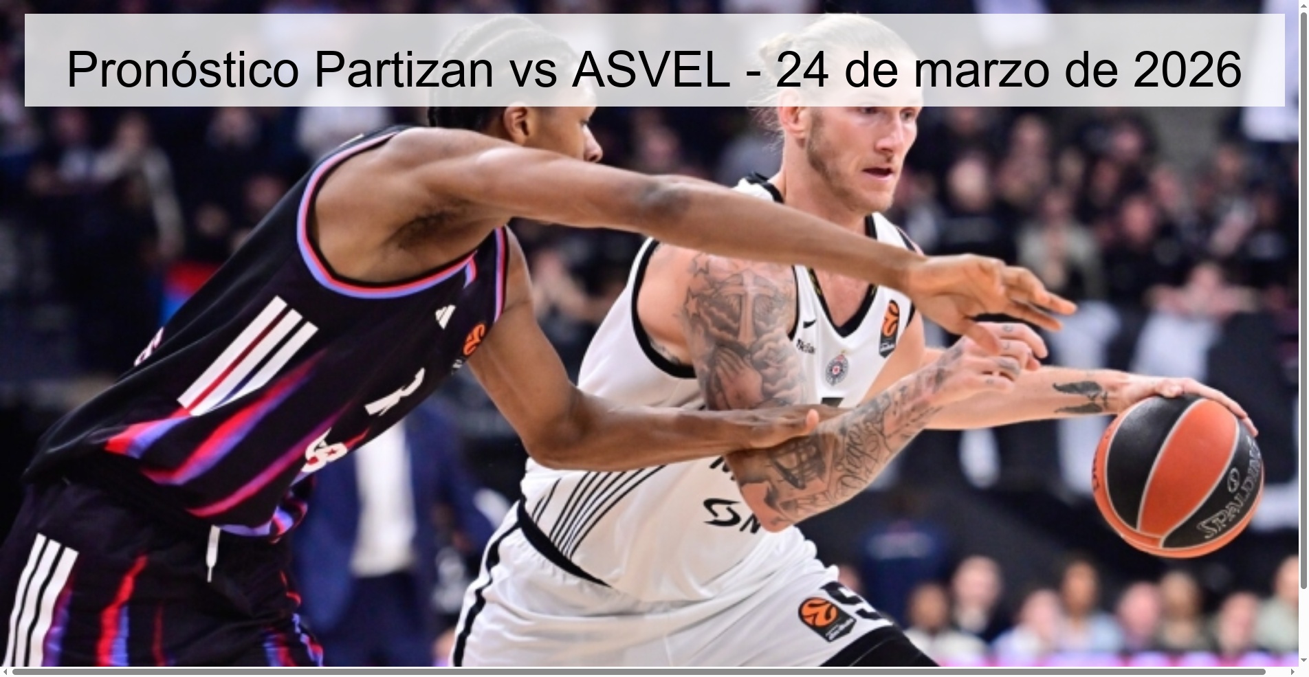 Pronóstico Partizan vs ASVEL – 24 de marzo de 2026