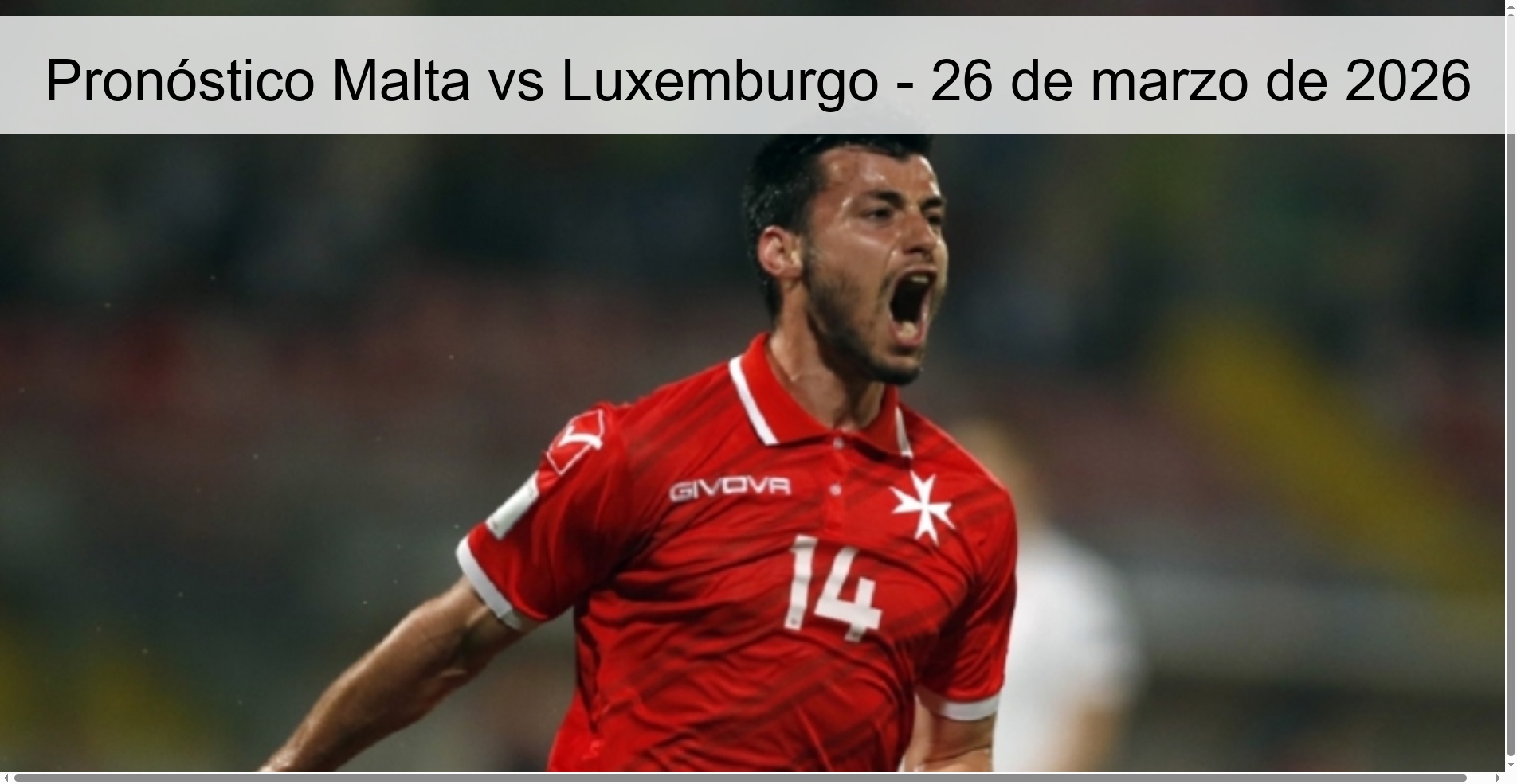 Pronóstico Malta vs Luxemburgo – 26 de marzo de 2026
