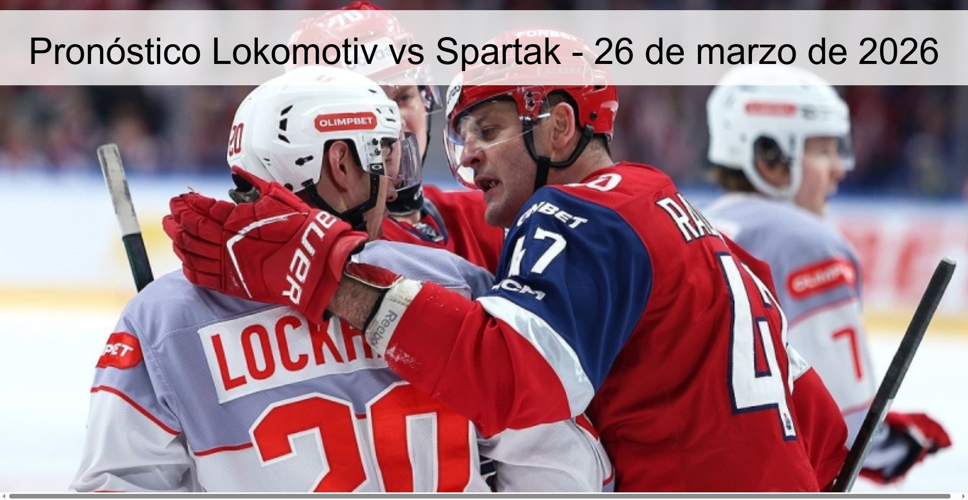 Pronóstico Lokomotiv vs Spartak – 26 de marzo de 2026