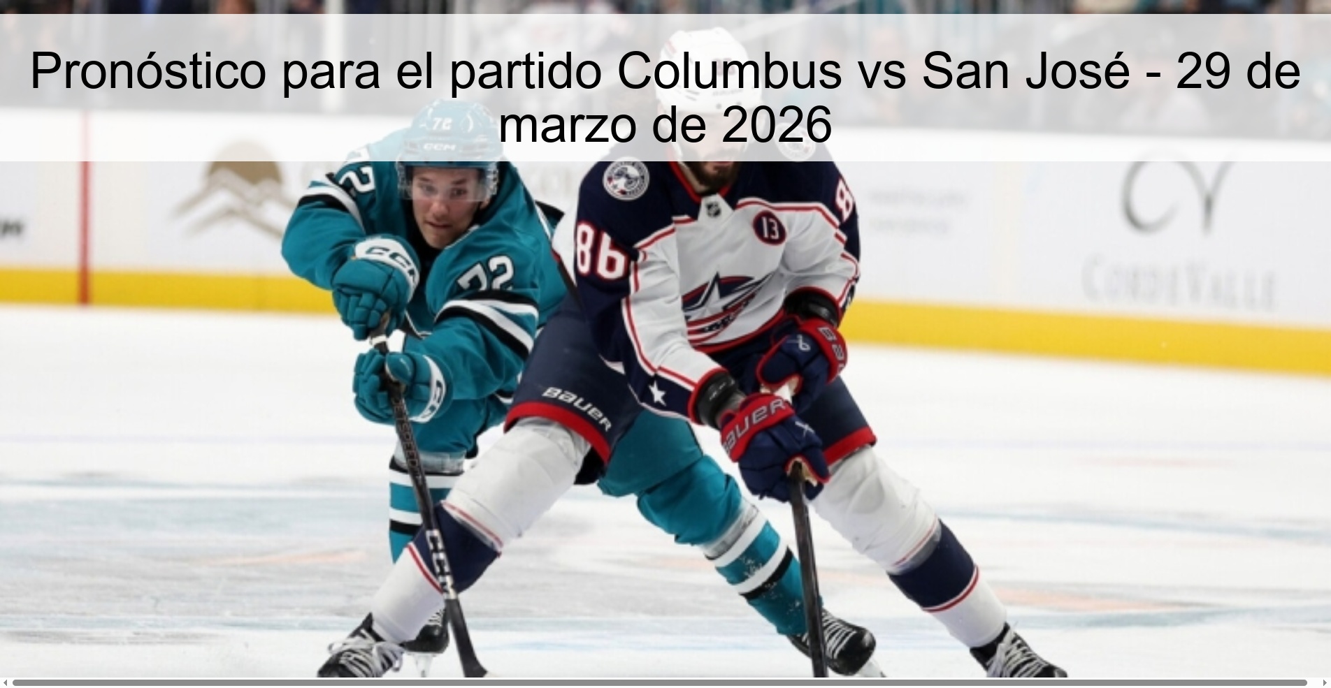 Pronóstico para el partido Columbus vs San José - 29 de marzo de 2026