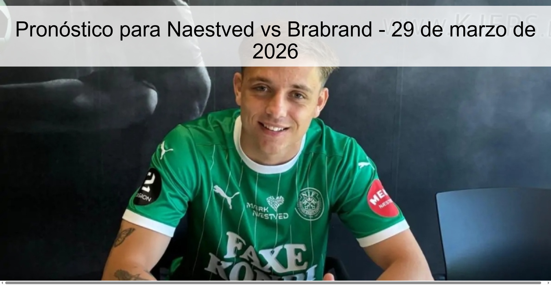 Pronóstico para Naestved vs Brabrand - 29 de marzo de 2026 Pronóstico para Naestved vs Brabrand - 29 de marzo de 2026