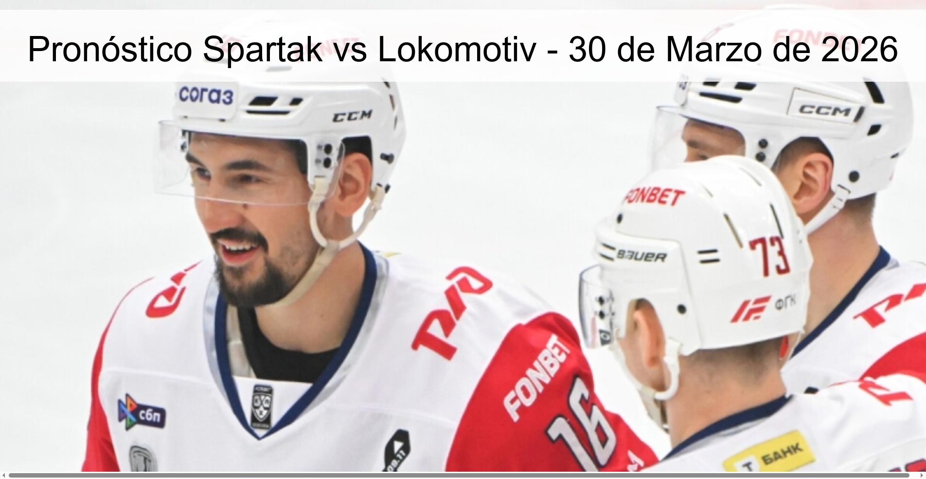 Pronóstico Spartak vs Lokomotiv - 30 de Marzo de 2026