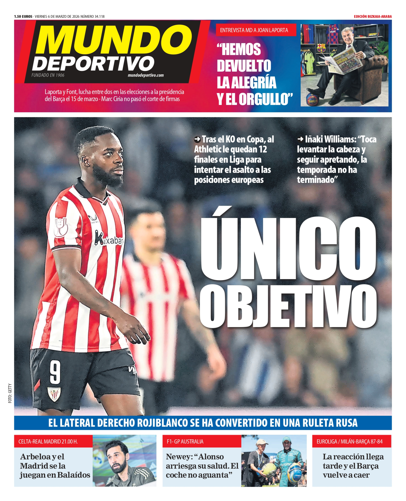 ¡El Athletic, en la Batalla Final por Europa! La Portada de Mundo Deportivo Desvela la Estrategia
