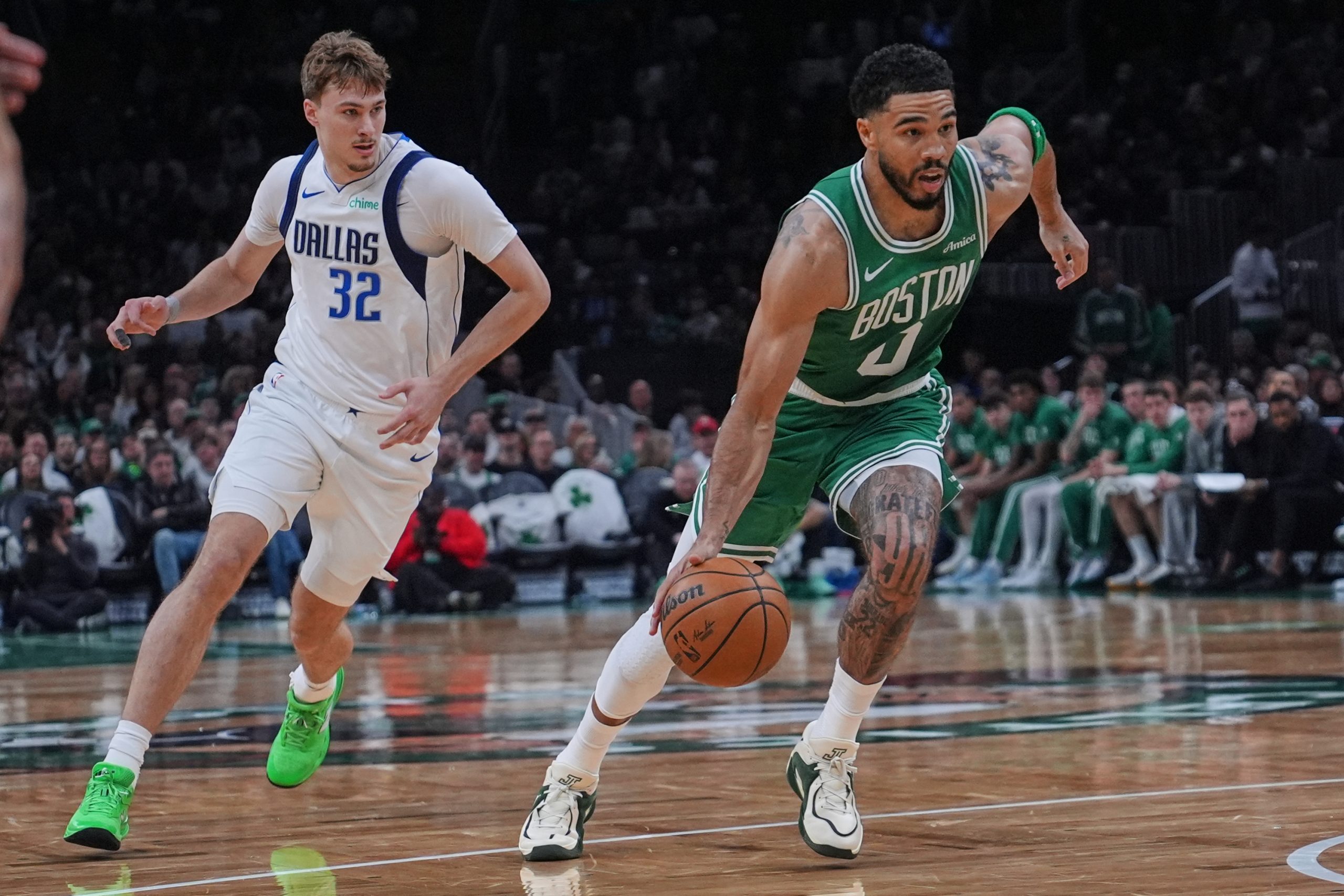 El regreso más esperado en Boston: Jayson Tatum vuelve tras 298 días y lidera la victoria ante Dallas