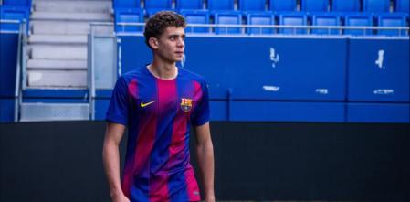 Hamza Abdelkarim hace su debut con gol en un empate agónico del Juvenil A ante el Huesca