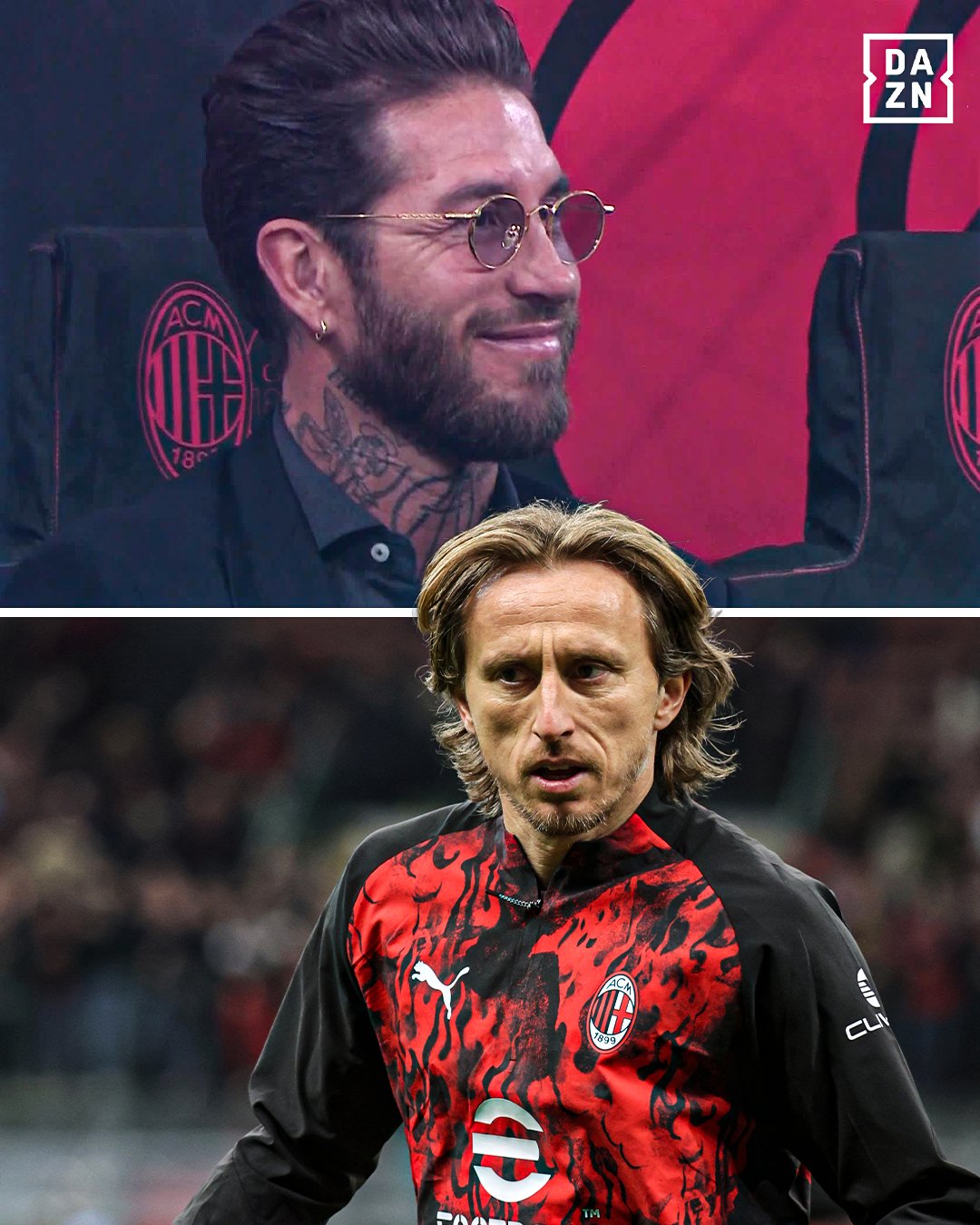 Modric celebra la victoria del Milan ante el Inter con un guiño a Sergio Ramos