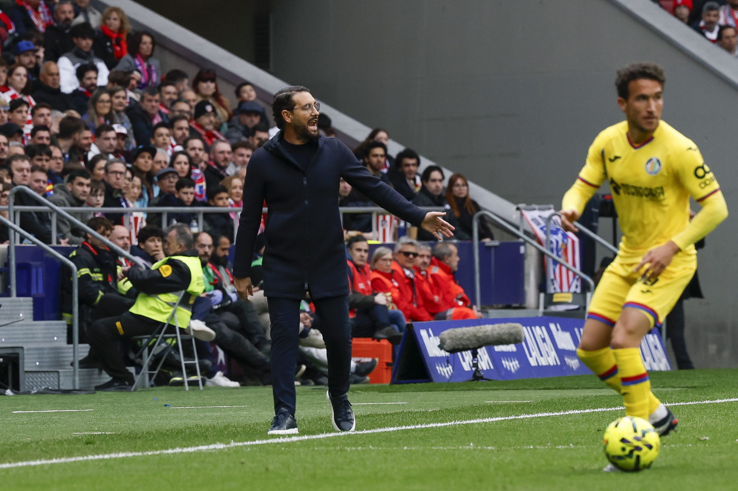 José Bordalás critica la expulsión de Aqbar tras la dura derrota ante el Atlético