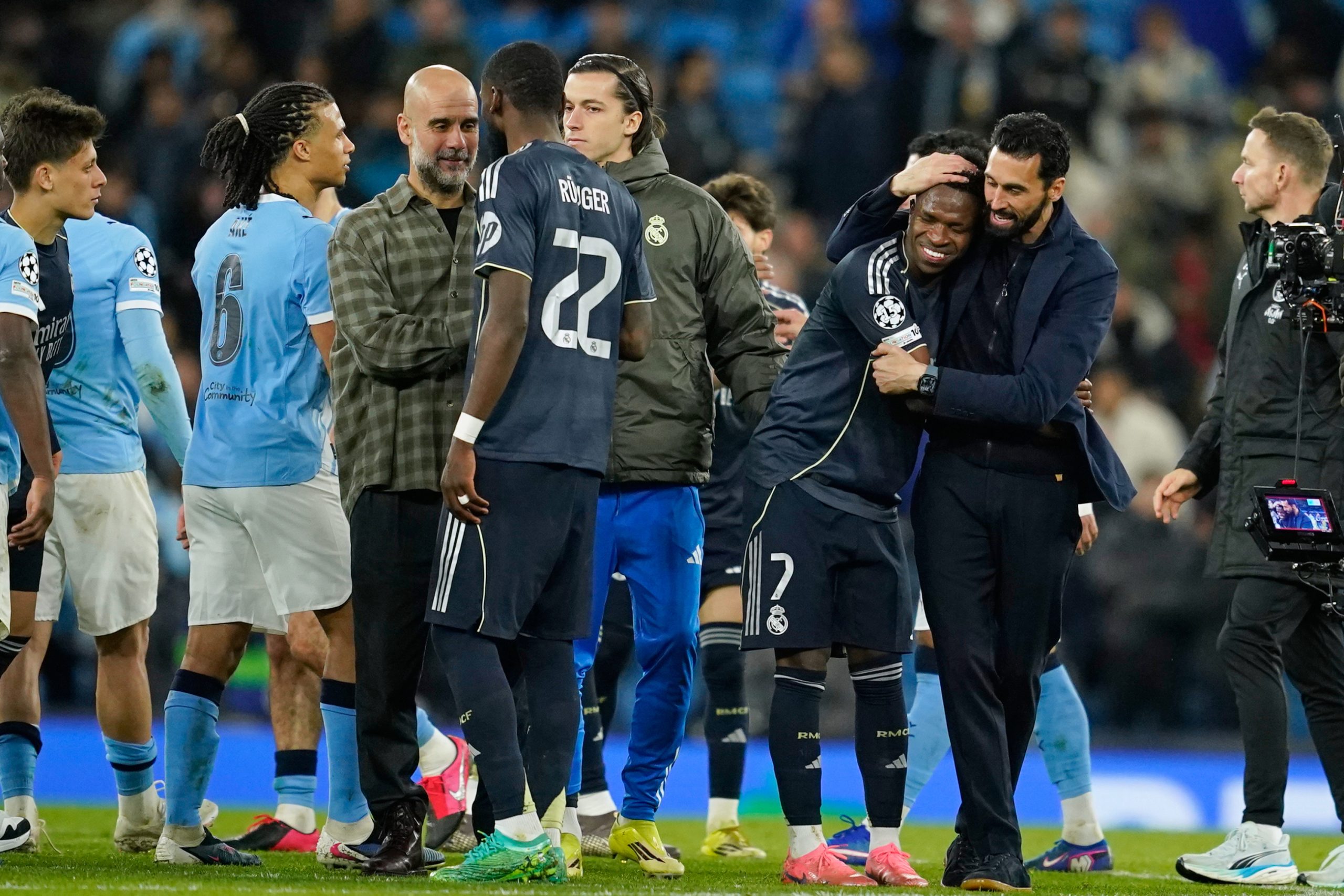 Incidente inesperado: Guardiola y Rüdiger protagonizan un tenso momento tras el partido