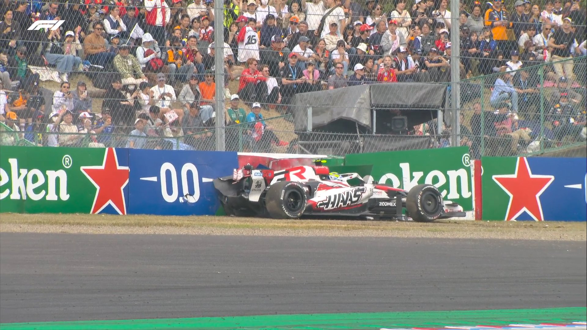 Accidente impactante en el Gran Premio de Japón: Bearman y Colapinto protagonizan un drama en pista
