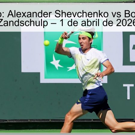 Pronóstico: Alexander Shevchenko vs Botik Van de Zandschulp – 1 de abril de 2026