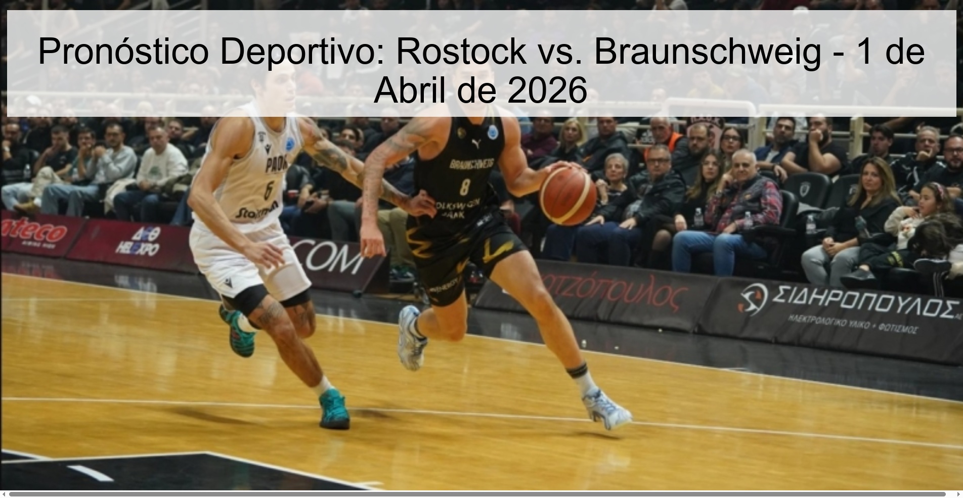 Pronóstico Deportivo: Rostock vs. Braunschweig - 1 de Abril de 2026