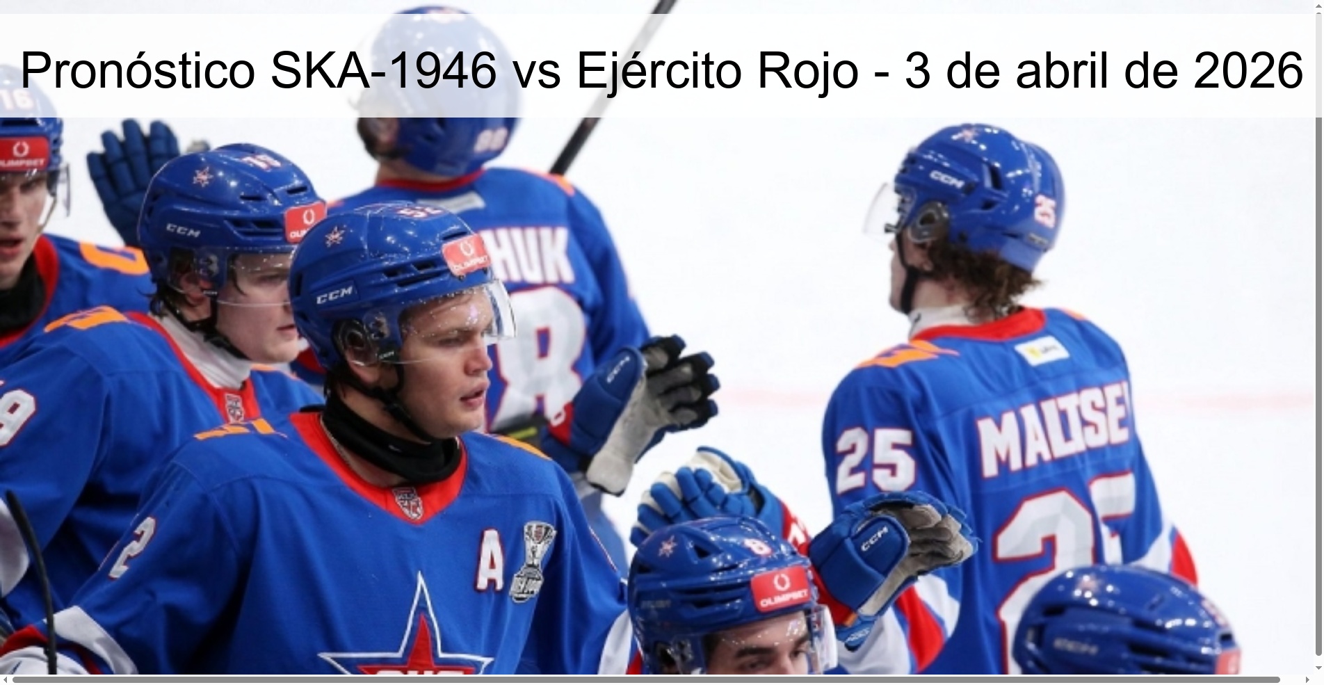 Pronóstico SKA-1946 vs Ejército Rojo - 3 de abril de 2026