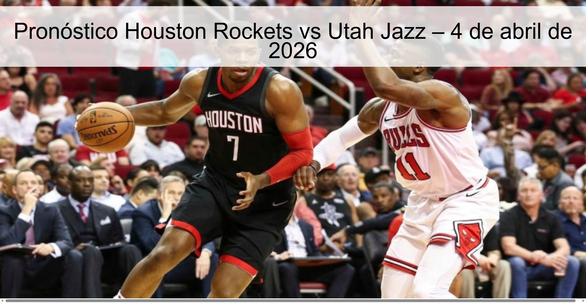 Pronóstico Houston Rockets vs Utah Jazz – 4 de abril de 2026
