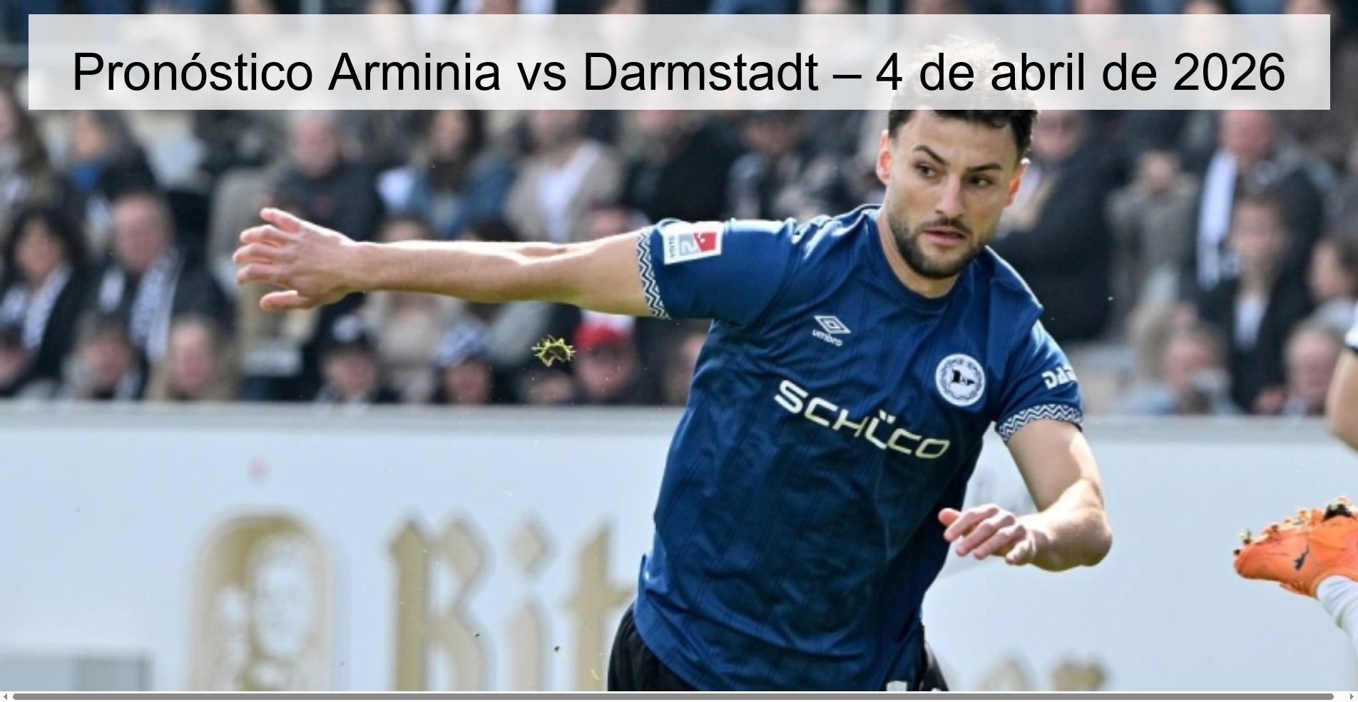 Pronóstico Arminia vs Darmstadt – 4 de abril de 2026