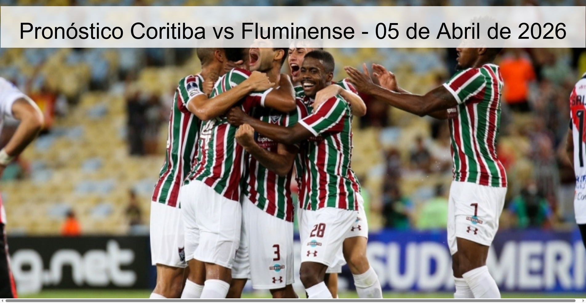 Pronóstico Coritiba vs Fluminense - 05 de Abril de 2026 Pronóstico Coritiba vs Fluminense - 05 de Abril de 2026