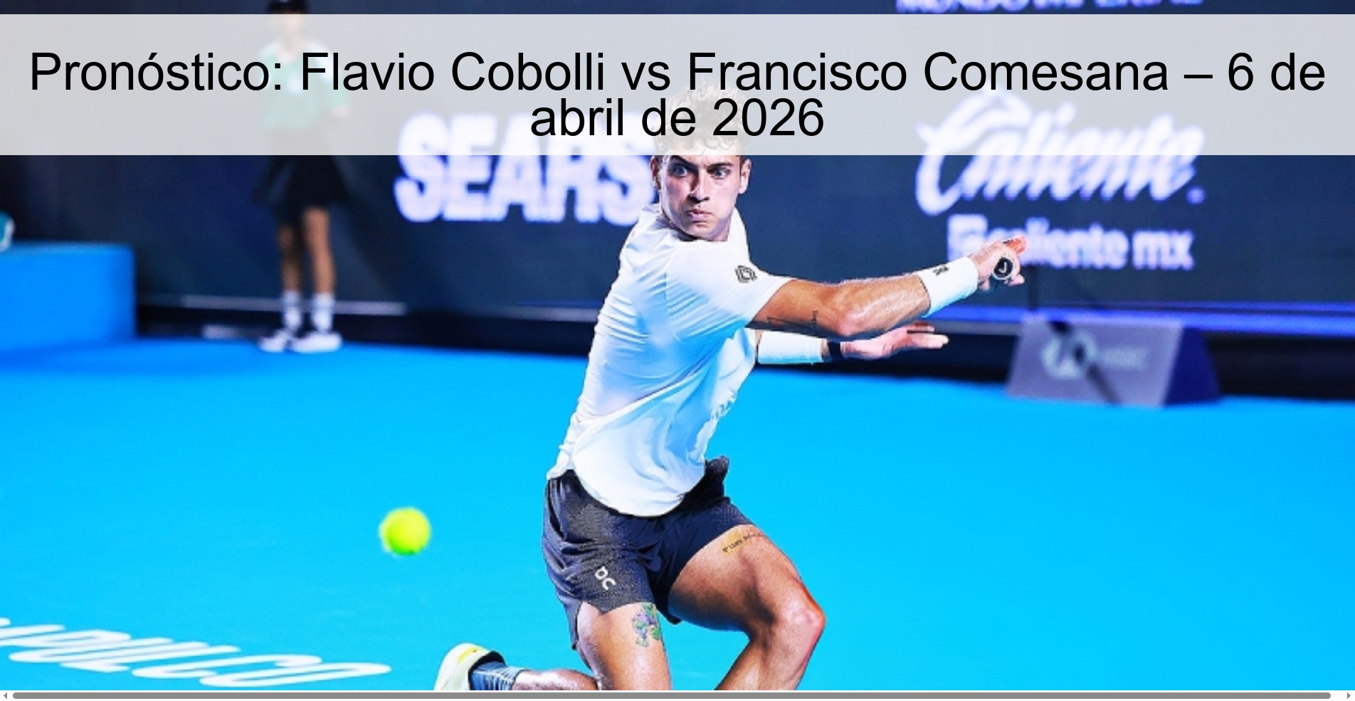 Pronóstico: Flavio Cobolli vs Francisco Comesana – 6 de abril de 2026