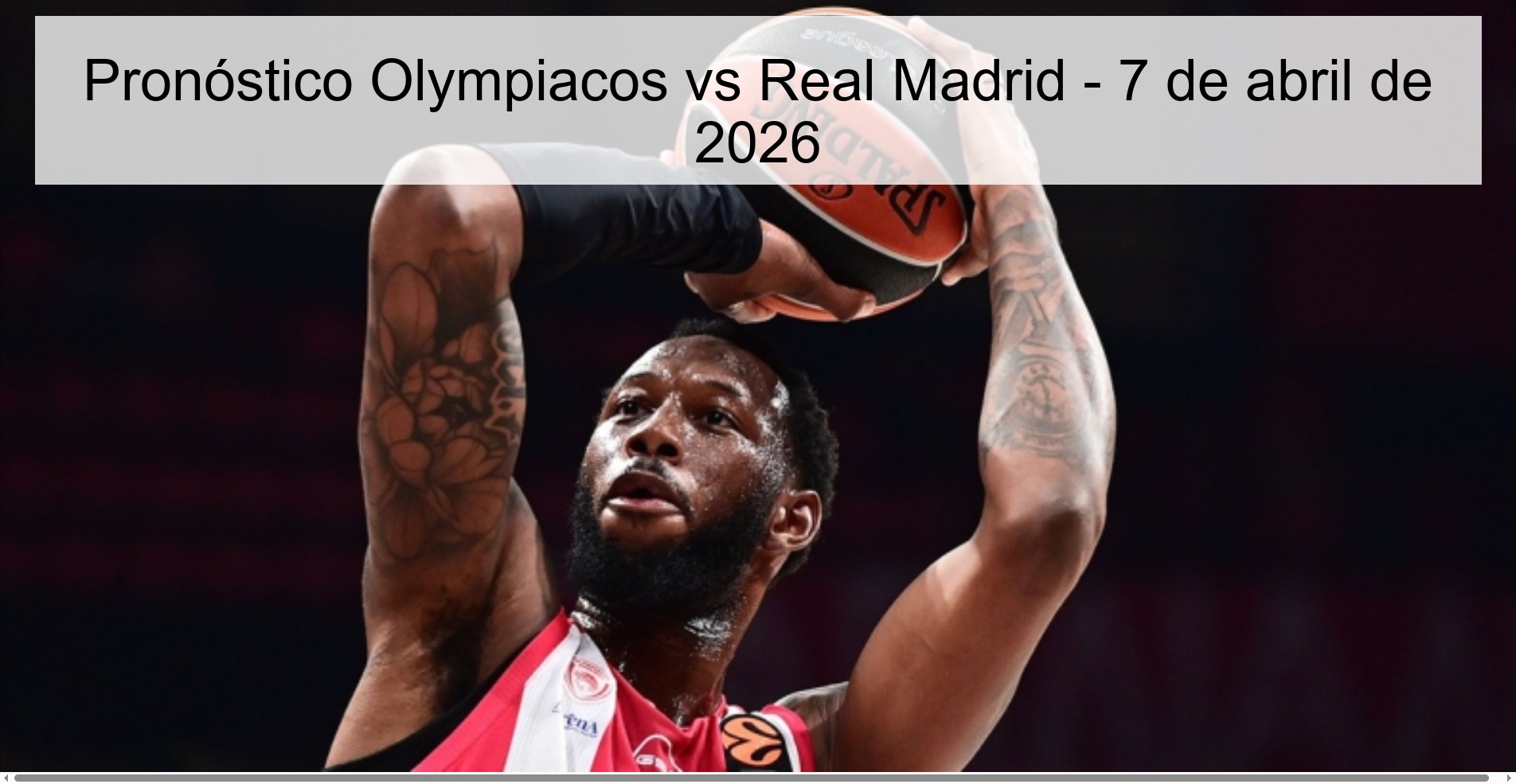 Pronóstico Olympiacos vs Real Madrid - 7 de abril de 2026