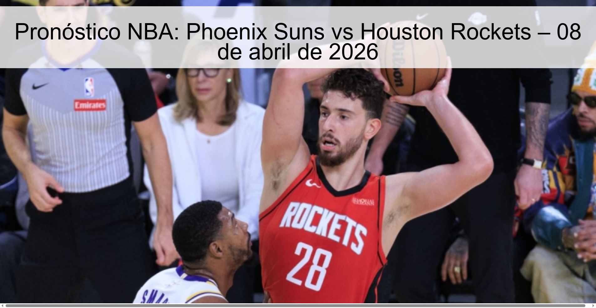 Pronóstico NBA: Phoenix Suns vs Houston Rockets – 08 de abril de 2026