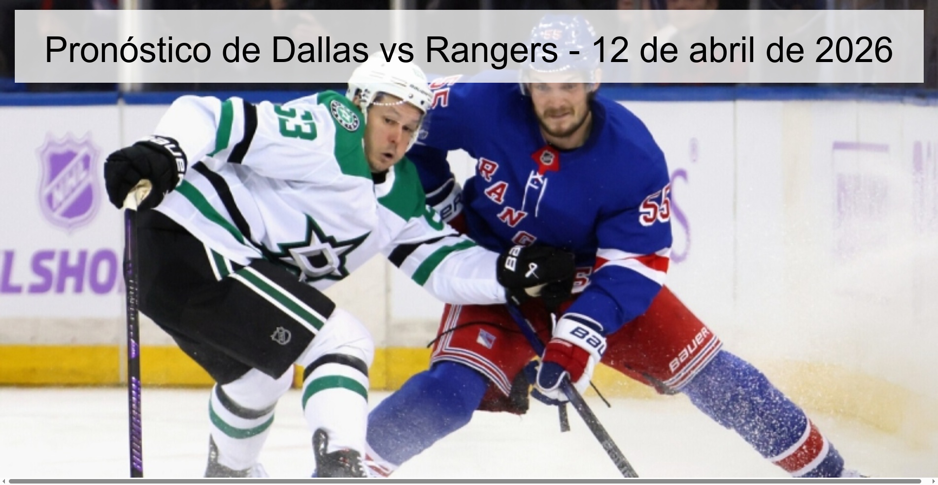 Pronóstico de Dallas vs Rangers - 12 de abril de 2026