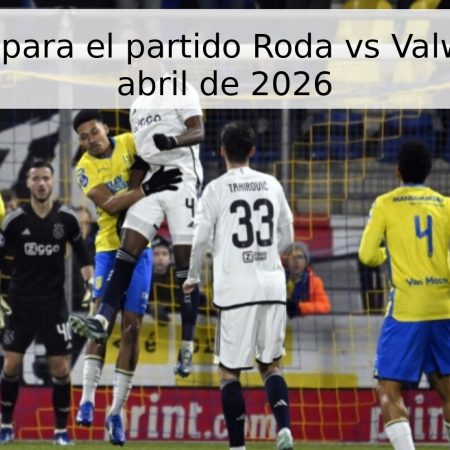 Pronóstico para el partido Roda vs Valwijk – 28 de abril de 2026
