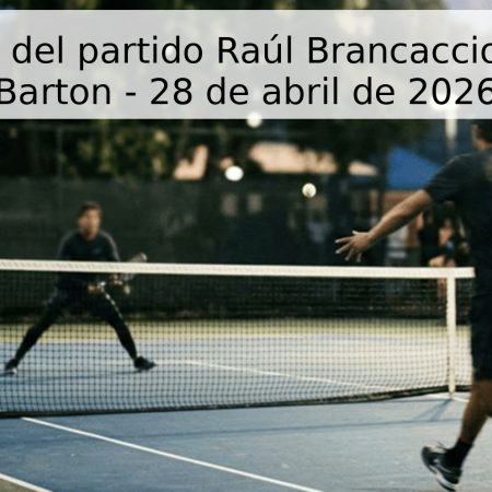 Pronóstico del partido Raúl Brancaccio vs Hynek Barton – 28 de abril de 2026