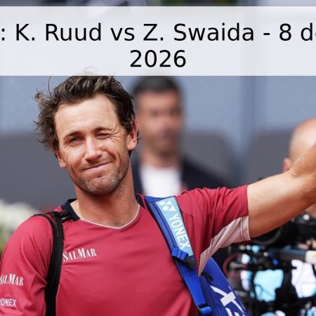 Pronóstico: K. Ruud vs Z. Swaida – 8 de mayo de 2026