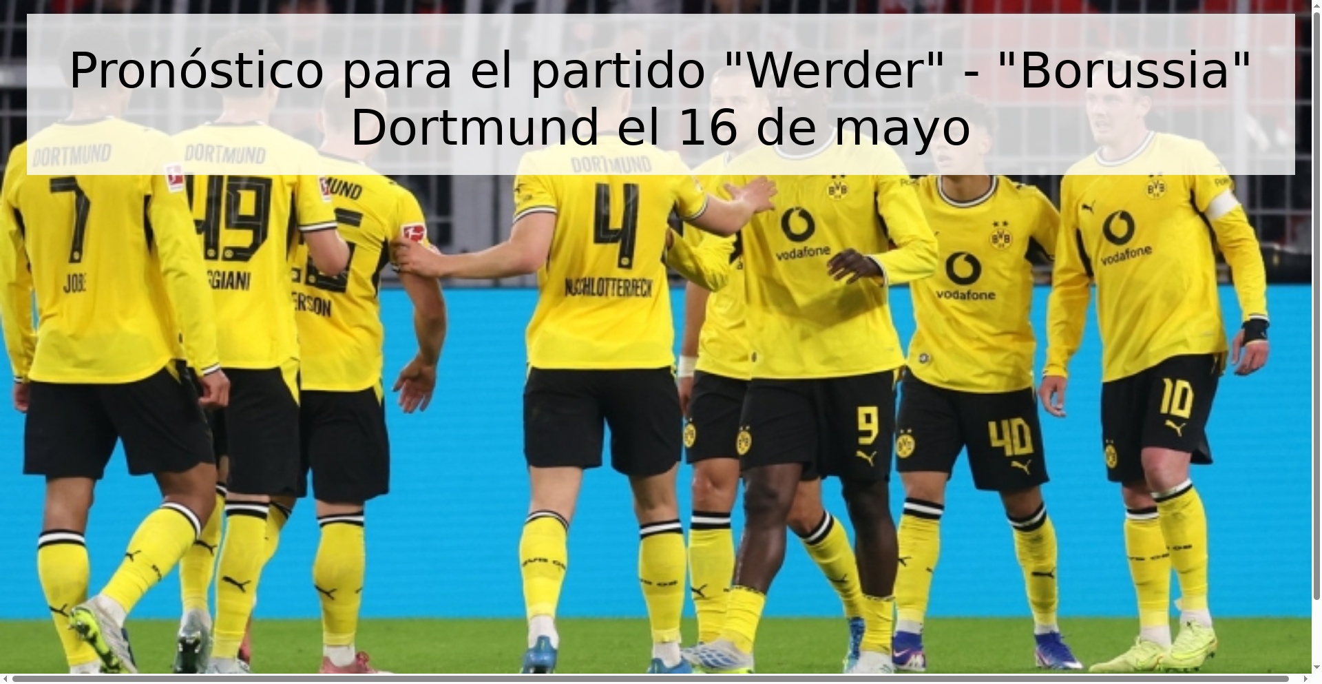 Pronóstico para el partido 