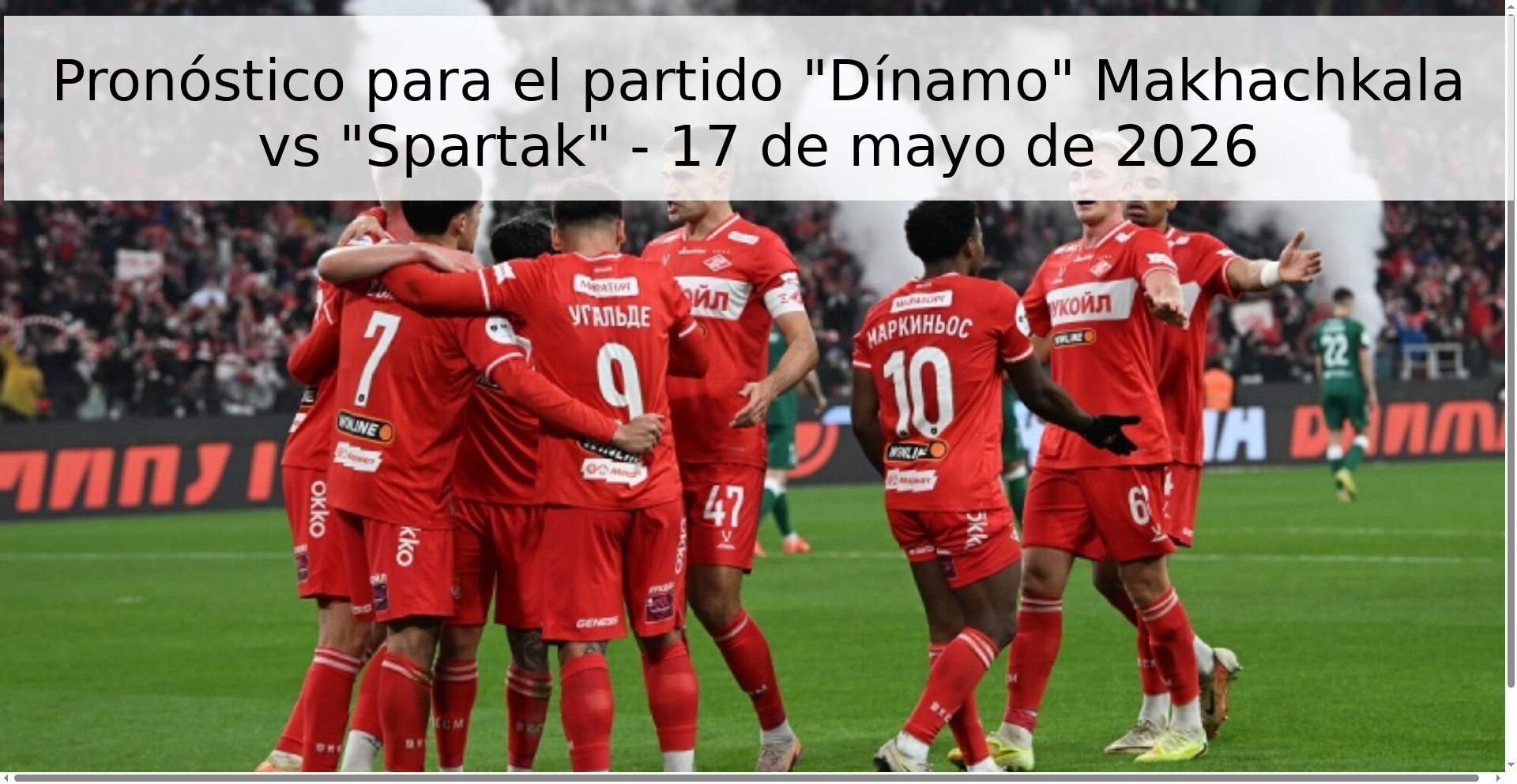 Pronóstico para el partido 