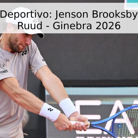 Pronóstico Deportivo: Jenson Brooksby vs. Casper Ruud – Ginebra 2026