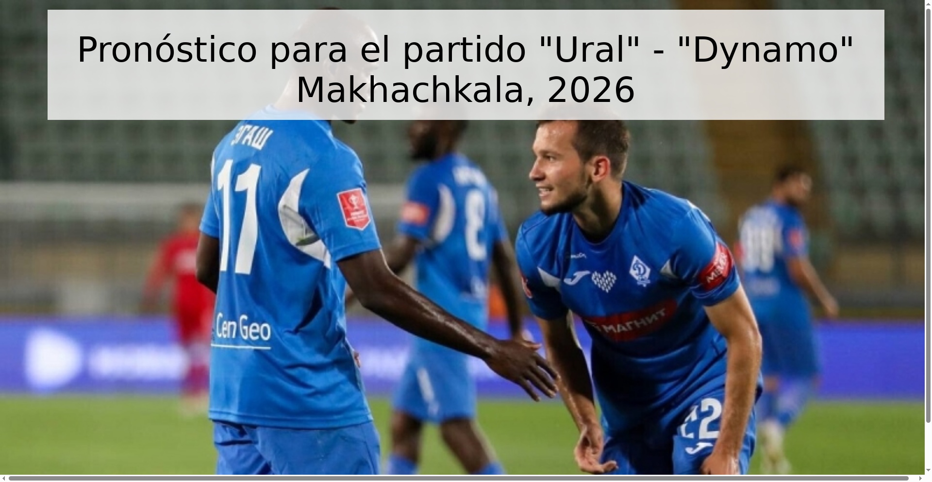 Pronóstico para el partido 