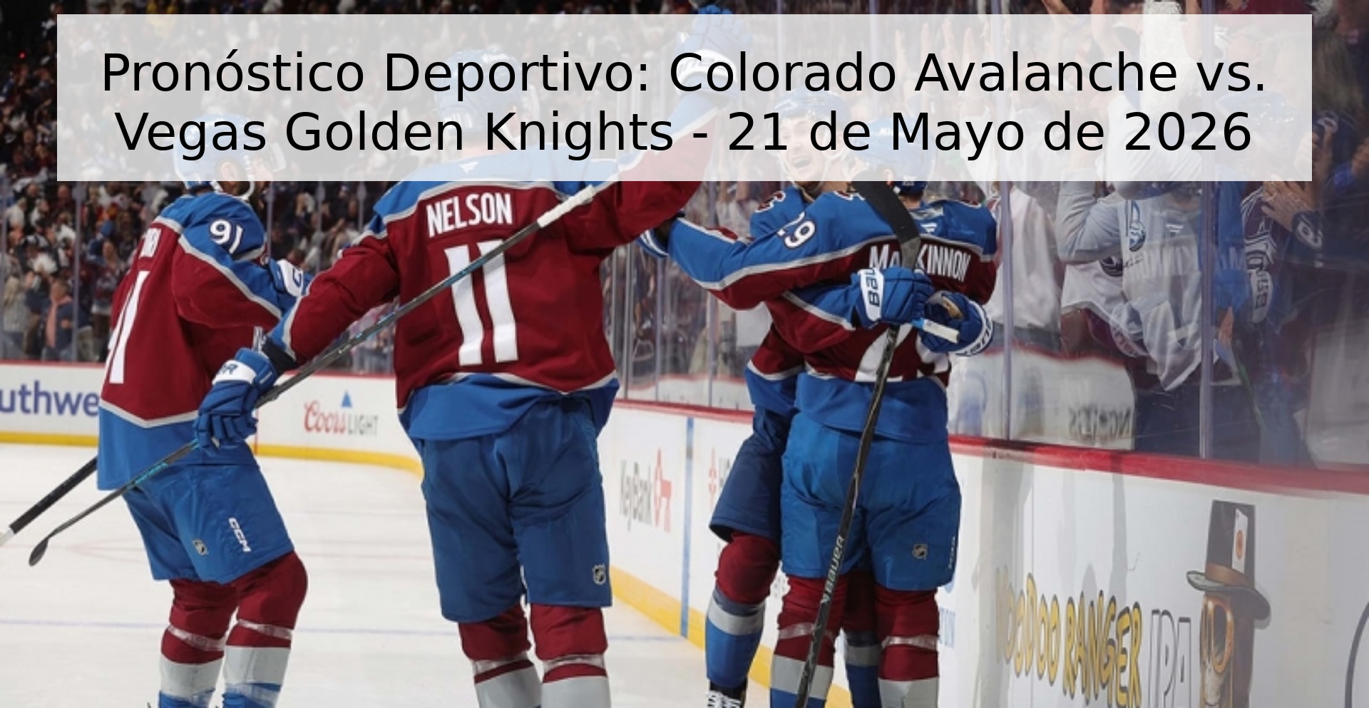 Pronóstico Deportivo: Colorado Avalanche vs. Vegas Golden Knights - 21 de Mayo de 2026