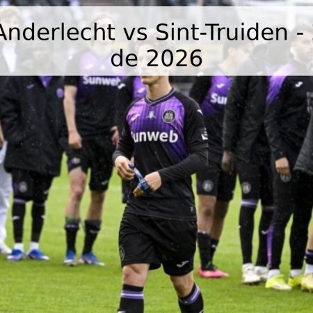 Pronóstico Anderlecht vs Sint-Truiden – 21 de mayo de 2026