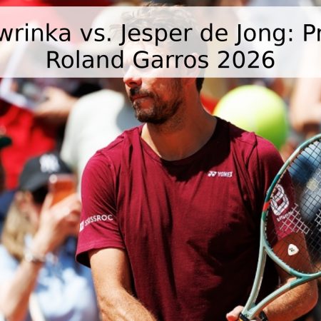 Stan Wawrinka vs. Jesper de Jong: Pronóstico Roland Garros 2026