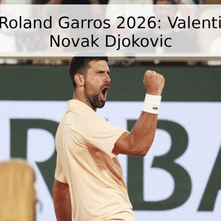 Pronóstico Roland Garros 2026: Valentin Royer vs. Novak Djokovic