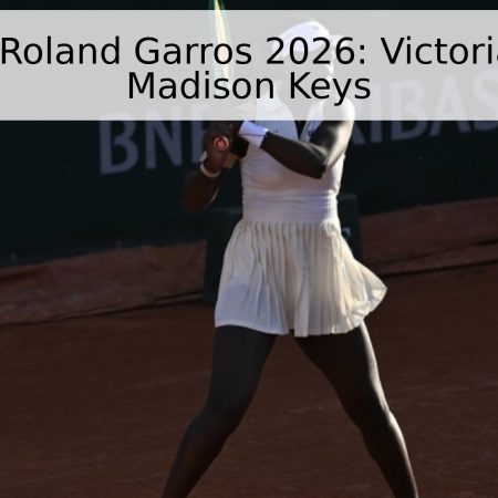 Pronóstico Roland Garros 2026: Victoria Mboko vs Madison Keys