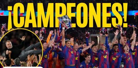 ¡El Barça se corona campeón! Flick, entre lágrimas y gloria, conquista su primera Liga española