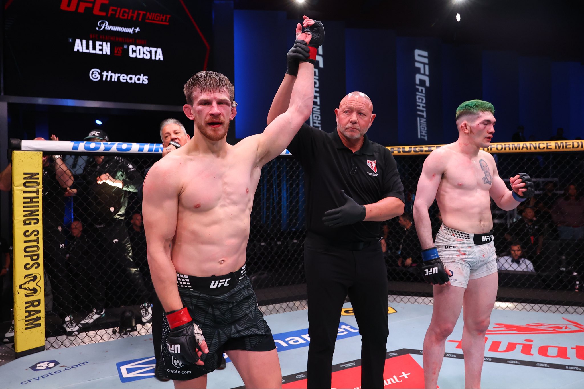 Allen Demuestra su Dominio en UFC Vegas 117: Costa Superado por Decisión Unánime