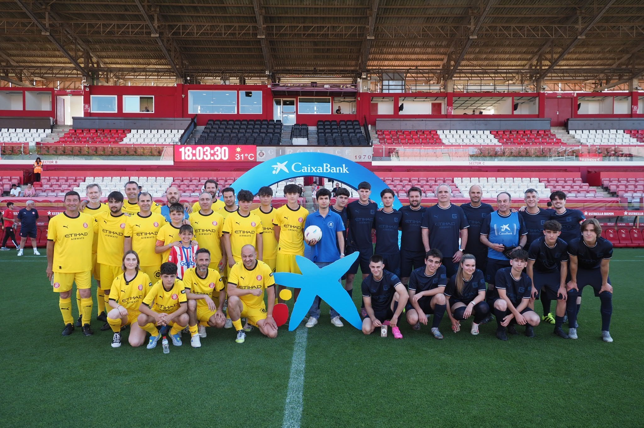 ¡Del Campo a la Gloria! 35 Aficionados del Girona FC Vivieron un Día de Fútbol Profesional en Montilivi