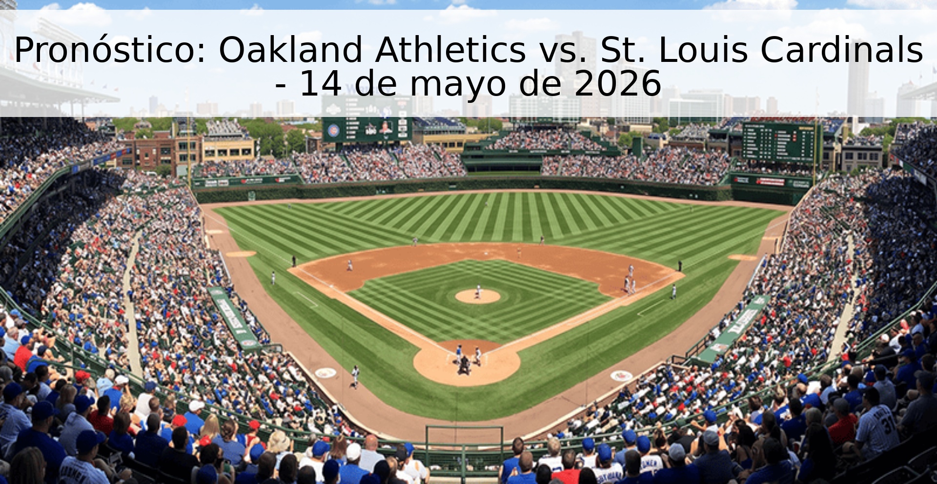Pronóstico: Oakland Athletics vs. St. Louis Cardinals - 14 de mayo de 2026