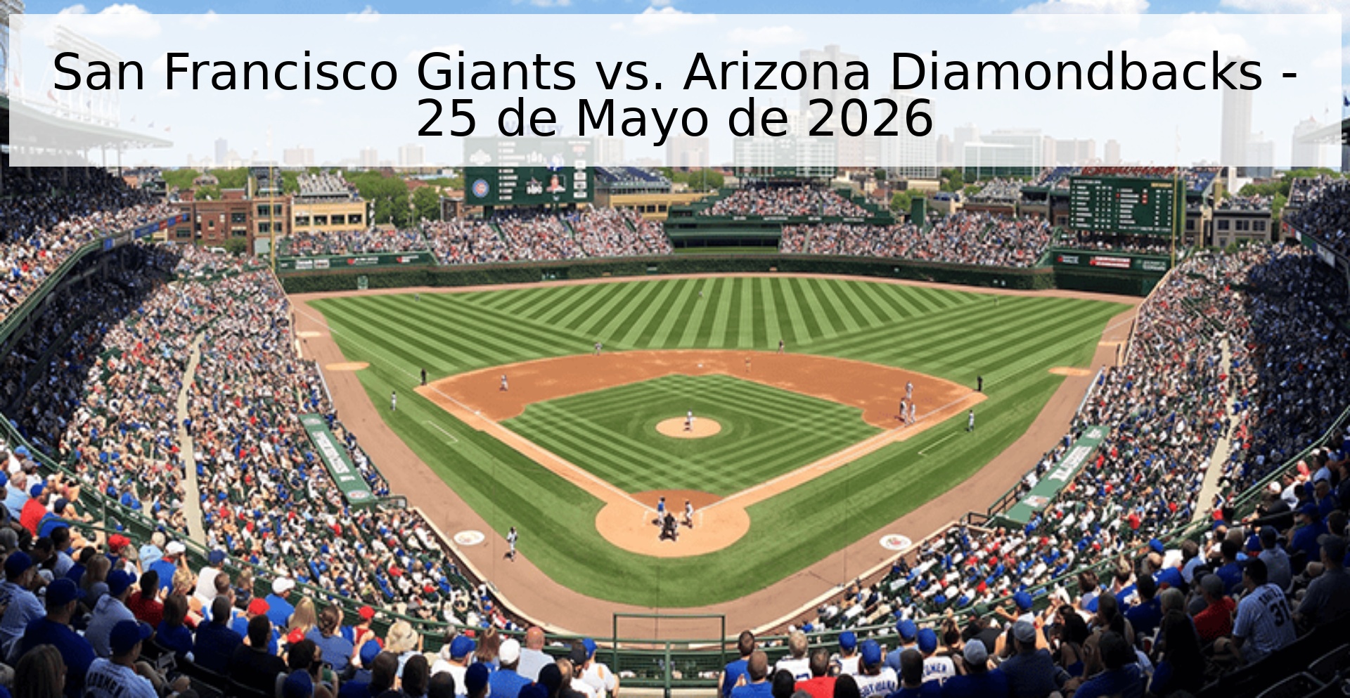 San Francisco Giants vs. Arizona Diamondbacks - 25 de Mayo de 2026