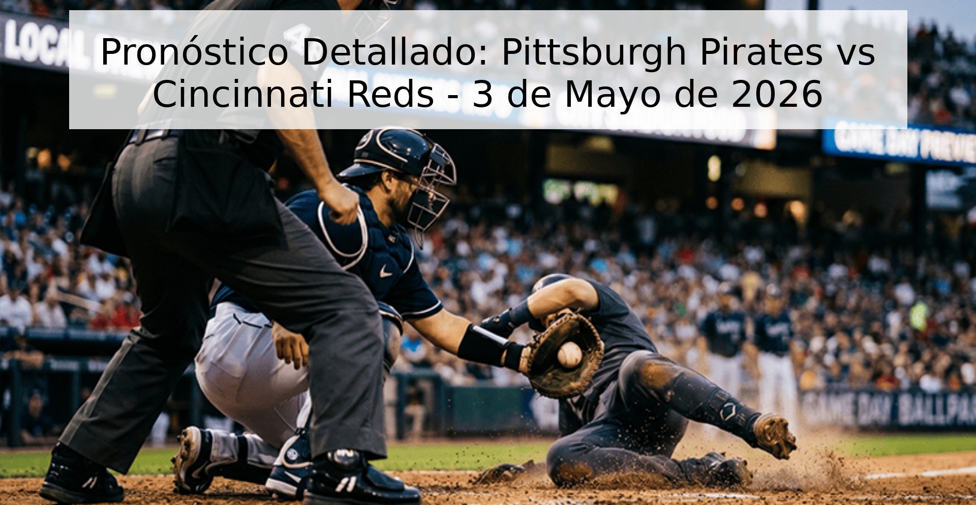 Pronóstico Detallado: Pittsburgh Pirates vs Cincinnati Reds - 3 de Mayo de 2026